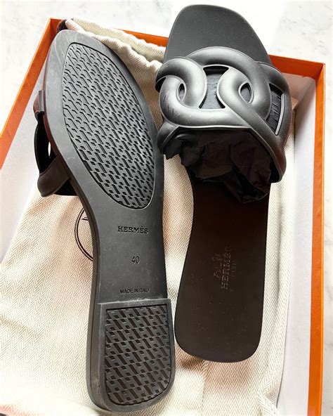 hermes aloha rubber sandal size 42|Hermes oran sandals size 40.